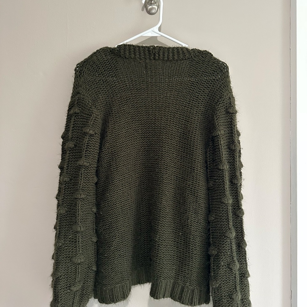 Betsey's Boutique Green Bubble Cardigan OS - Picture 2 of 5